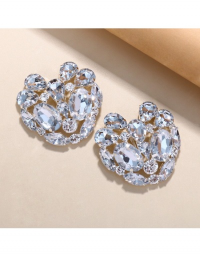 Replica  Fashion Heart Rhinestone Design Earrings For Women #800433 $11.10 USD for Wholesale