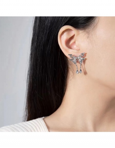 Replica Women Fashion Personality Butterfly Earrings  #800434 $4.93 USD for Wholesale