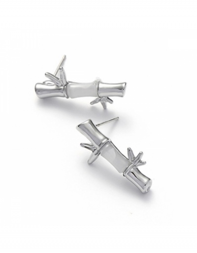  Metal Bamboo Design Fashion Earrings #800440 $10.25 USD, Wholesale Fashion Earrings