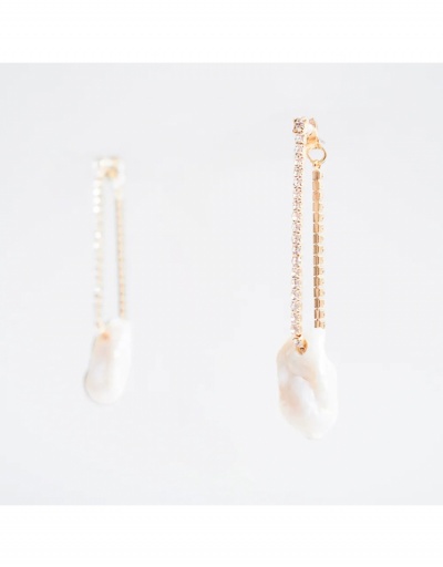 Replica Unique Ladies Faux Pearl  Rhinestone Earrings #800446 $5.66 USD for Wholesale