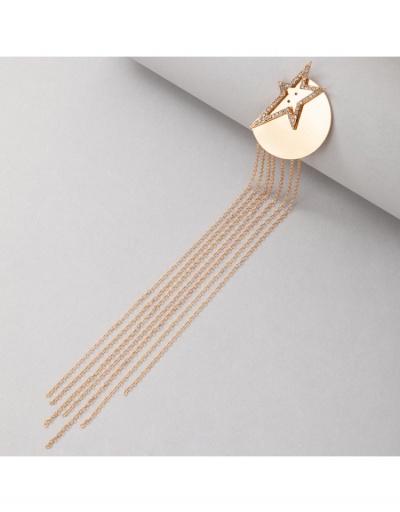 Replica  Metal Tassels Star Chain Personality Earrings #800448 $6.06 USD for Wholesale