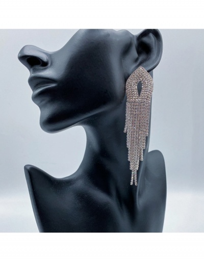 Replica  Women's Splints Tassel  Rhinestone Earrings #800449 $9.96 USD for Wholesale