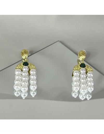 Replica  Vintage Pearl Elegant Medieval Style Earrings For Women #800452 $11.38 USD for Wholesale