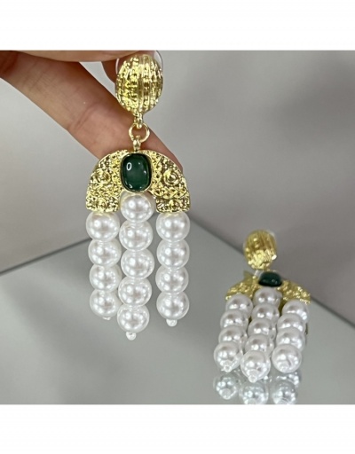 Replica  Vintage Pearl Elegant Medieval Style Earrings For Women #800452 $11.38 USD for Wholesale