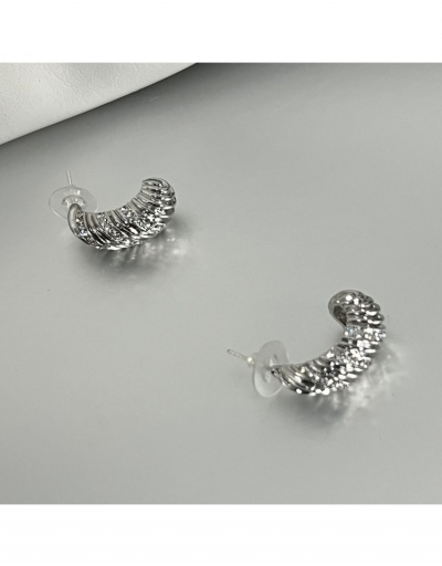 Replica  Designer Alloy Croissant Rhinestone Earrings #800457 $9.67 USD for Wholesale