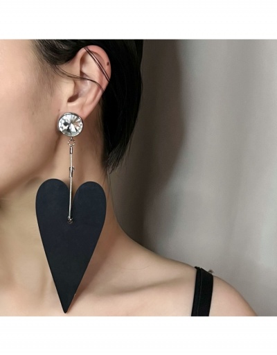 Replica Unique Black Heart Pendant Earrings For Women #800462 $8.78 USD for Wholesale