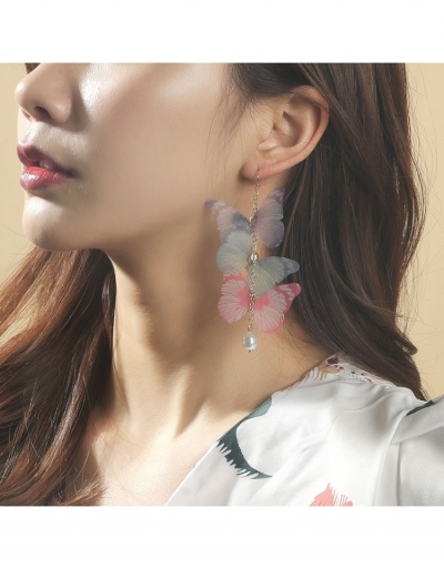  Cute Butterfly Pattern Contrast Color Design Earrings #800469 $5.62 USD, Wholesale Fashion Earrings