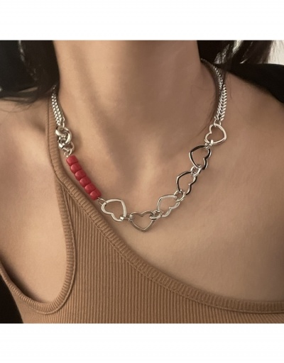 Replica Fashion Versatile Heart Personality Collarbone Chain #800474 $11.65 USD for Wholesale