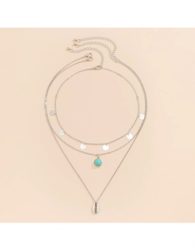 Replica National  Style Shell  Pendant  Necklace Sets For Women #800480 $6.58 USD for Wholesale