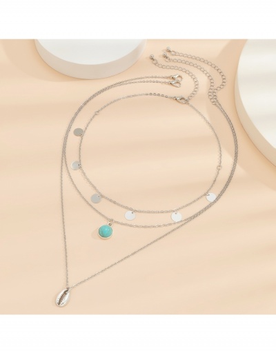 Replica National  Style Shell  Pendant  Necklace Sets For Women #800480 $6.58 USD for Wholesale