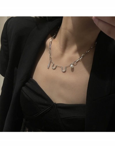 Hollow Out Faux Pearl Necklace For Women #800485 $9.10 USD, Wholesale Fashion Necklaces