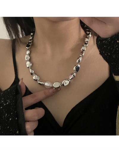 Replica  Irregular Faux Pearl Patchwork Cool Necklace #800487 $13.83 USD for Wholesale