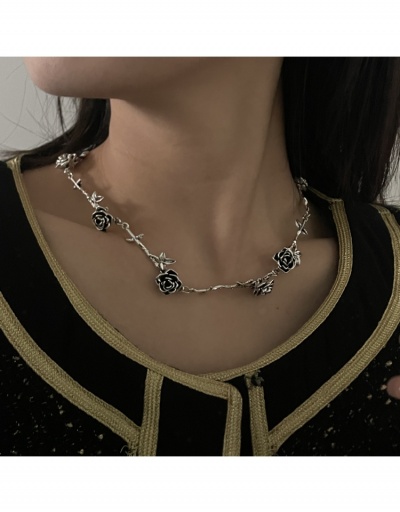 Street Rose Simple Design Ladies Necklace #800488 $9.94 USD, Wholesale Fashion Necklaces