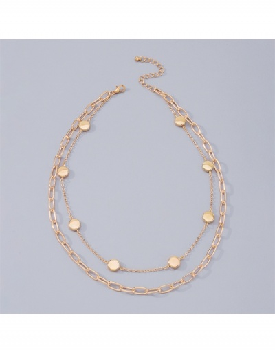 Replica Sexy Chain Hollow Out Simple Women Necklace #800489 $5.70 USD for Wholesale