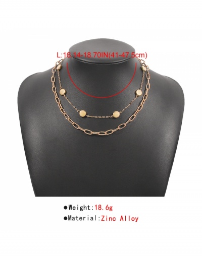 Replica Sexy Chain Hollow Out Simple Women Necklace #800489 $5.70 USD for Wholesale