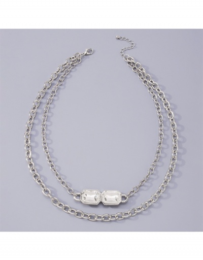 Replica Versatile Simple Design Zircon Chain Necklace #800495 $5.80 USD for Wholesale