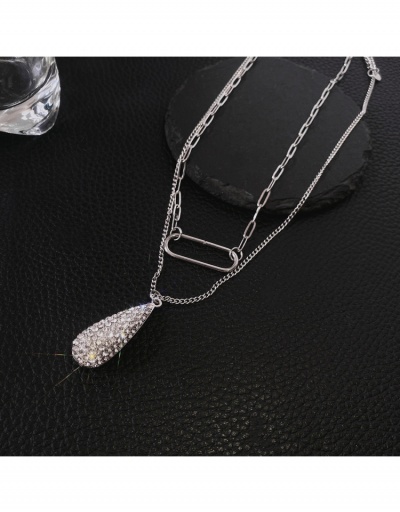 Replica Temperament Double-Layered Water Drop Necklace #800500 $6.15 USD for Wholesale