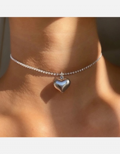 Versatile Simple Design Heart Necklace For Women #800504 $8.78 USD, Wholesale Fashion Necklaces