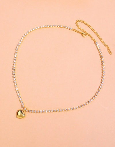 Replica Versatile Simple Design Heart Necklace For Women #800504 $8.78 USD for Wholesale