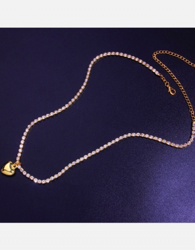 Replica Versatile Simple Design Heart Necklace For Women #800504 $8.78 USD for Wholesale