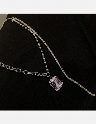 Replica  Sexy Hollow Out Crystal Design Necklace #800505 $6.10 USD for Wholesale