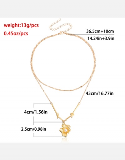 Replica Imitation Pearl Flower Deco Necklace #800507 $4.24 USD for Wholesale