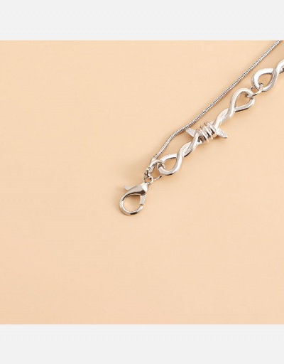 Replica  Punk Style Metal Deco Padlock Pendant Necklace #800510 $4.65 USD for Wholesale