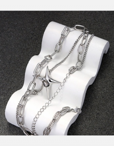 Replica  Punk Fashion Metal Deco Chain Necklaces #800520 $15.65 USD for Wholesale