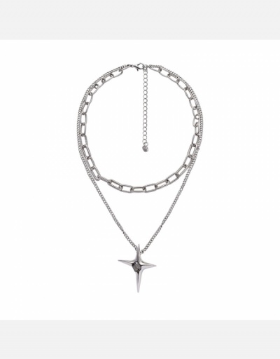 Replica  Punk Fashion Metal Deco Chain Necklaces #800520 $15.65 USD for Wholesale