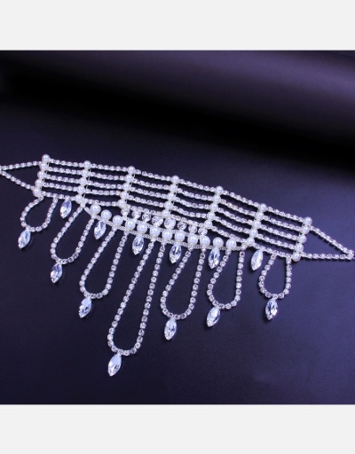 Replica Party Wedding Faux Pearl Rhinestone   Pendant  Necklace #800524 $24.38 USD for Wholesale