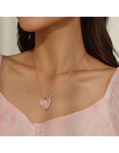 Lovely Simple Heart Necklaces For Women #800526 $4.71 USD, Wholesale Fashion Necklaces