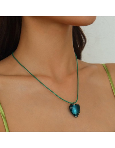 Replica Lovely Simple Heart Necklaces For Women #800526 $4.71 USD for Wholesale