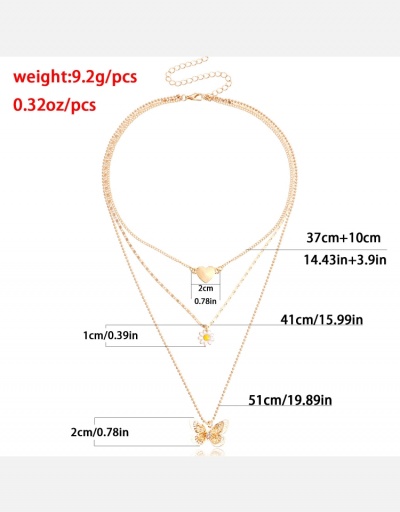 Replica  Heart Butterfly  Design Necklace For Women #800530 $4.71 USD for Wholesale