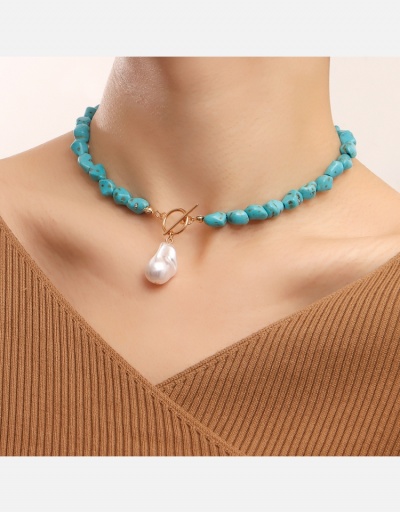  Irregular Faux Pearl Pendant Women's Necklace #800535 $5.13 USD, Wholesale Fashion Necklaces