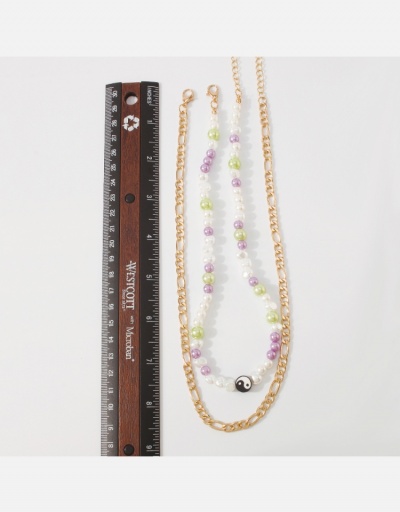 Replica Personalized Double Layer Faux Pearl Chain Necklace #800537 $6.16 USD for Wholesale