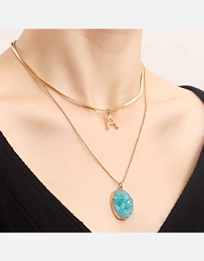 Replica  Letter Fashion Pendant Necklace For Women #800539 $4.53 USD for Wholesale