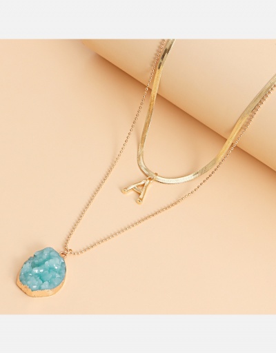 Replica  Letter Fashion Pendant Necklace For Women #800539 $4.53 USD for Wholesale