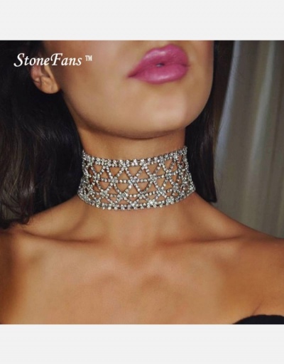 Sexy Ladies  Rhinestone Choker Necklace #800545 $14.07 USD, Wholesale Fashion Necklaces