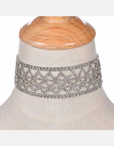 Replica Sexy Ladies  Rhinestone Choker Necklace #800545 $14.07 USD for Wholesale