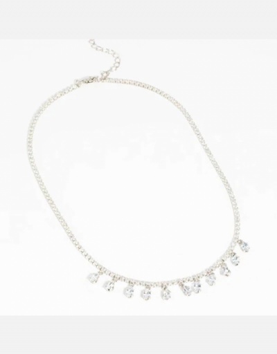 Replica Classic Rhinestone Pendants Necklaces For Women #800548 $13.52 USD for Wholesale