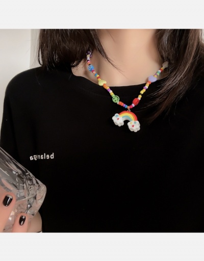 Replica   Fashion Contrast Color Cartoon Pattern Personality Necklace #800549 $5.63 USD for Wholesale