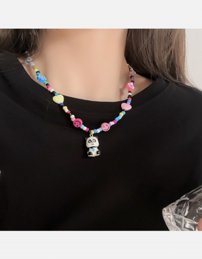 Replica   Fashion Contrast Color Cartoon Pattern Personality Necklace #800549 $5.63 USD for Wholesale