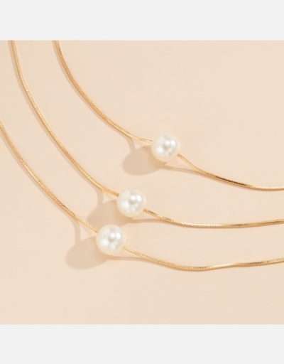 Replica Easy Matching Latest Faux Pearl Ladies Necklace #800565 $6.33 USD for Wholesale