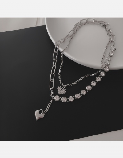 Replica Fashion Hollow Out Pendant Chain Necklace #800566 $7.26 USD for Wholesale