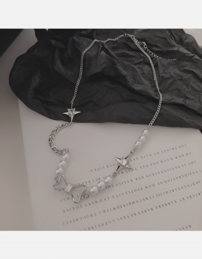 Replica Fashion Hollow Out Faux Pearl Nacklace #800567 $6.45 USD for Wholesale