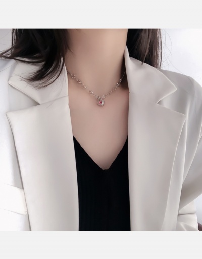  Heart Chain Hollow Out Design Pendant Necklace #800568 $6.58 USD, Wholesale Fashion Necklaces