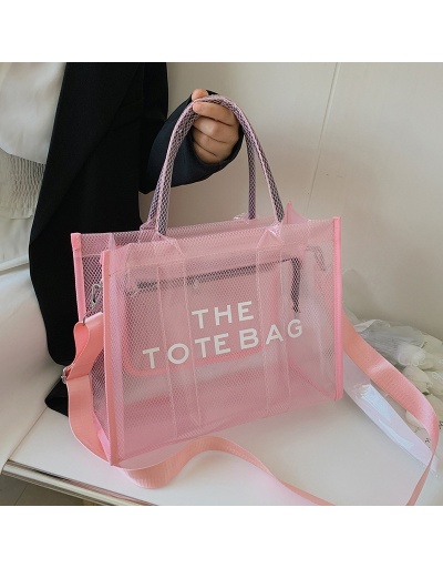 Replica Travel Versatile PVC Transparent Shoulder Tote Bags #800572 $27.59 USD for Wholesale