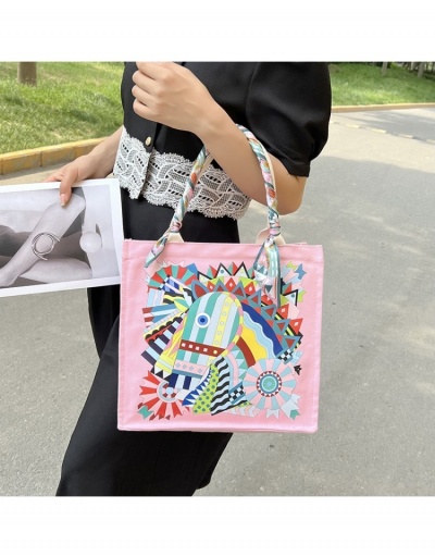 Replica  Casual Style Graffiti Printing Tote Bag #800586 $19.50 USD for Wholesale