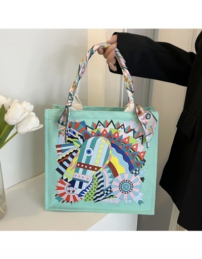 Replica  Casual Style Graffiti Printing Tote Bag #800586 $19.50 USD for Wholesale