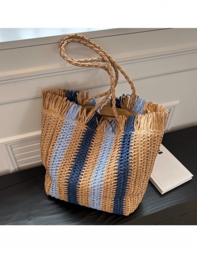 Vacation Beach Straw Tote Bags For Women #800588 $22.43 USD, Wholesale Fashion Tote Bag